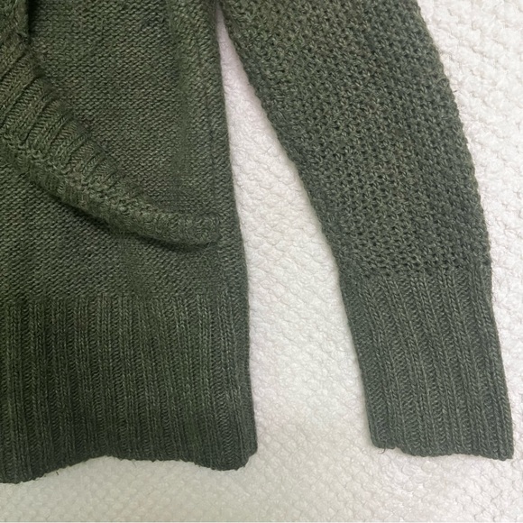 Ann Taylor LOFT Wool Alpaca Blend Sweater Shawl Collar Pullover Large - Picture 7 of 9